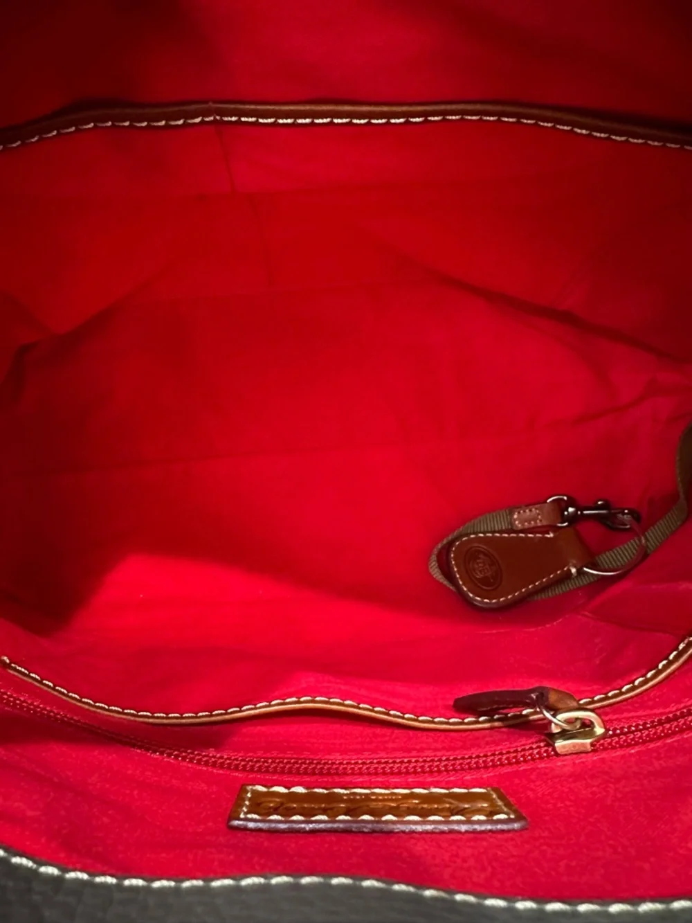 Dooney & Bourke Gray and Tan Satchel